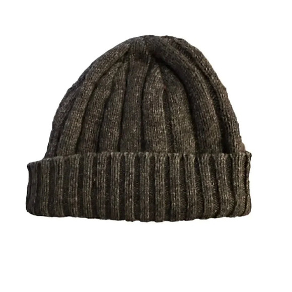 Polo Ralph Lauren Lamb’s Wool Knit Beanie Winter Hat Cap Unisex Size small Gray - Picture 2 of 4